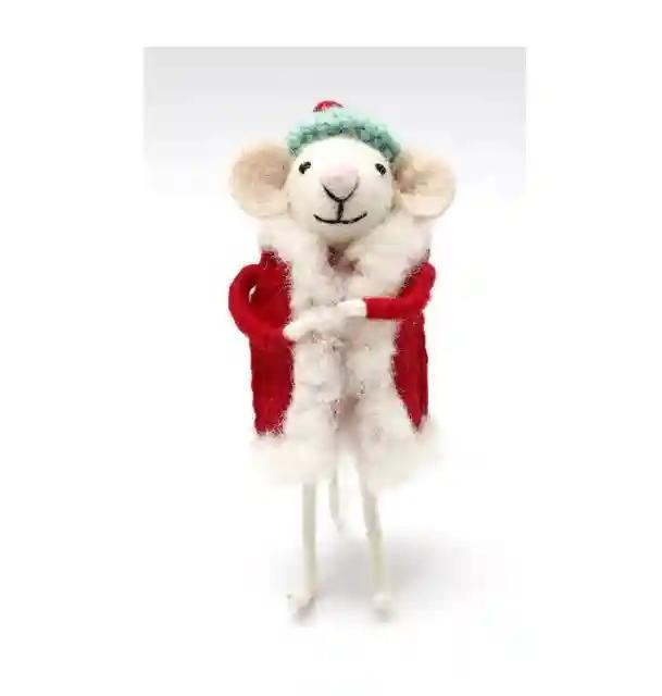 figurine felt mouse ...