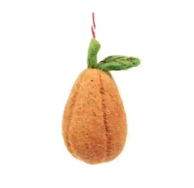 felt pear ornament 