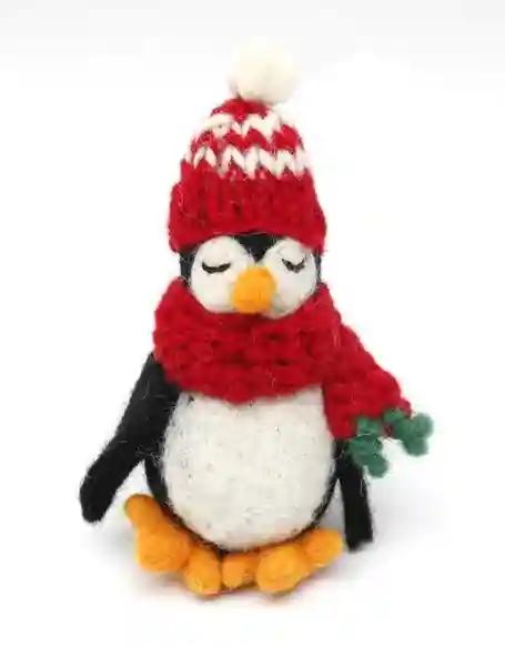 felt penguin with re...