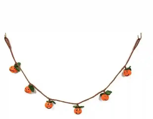 felt pumpkin garland