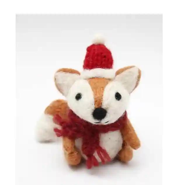 felt  fox in santa h...