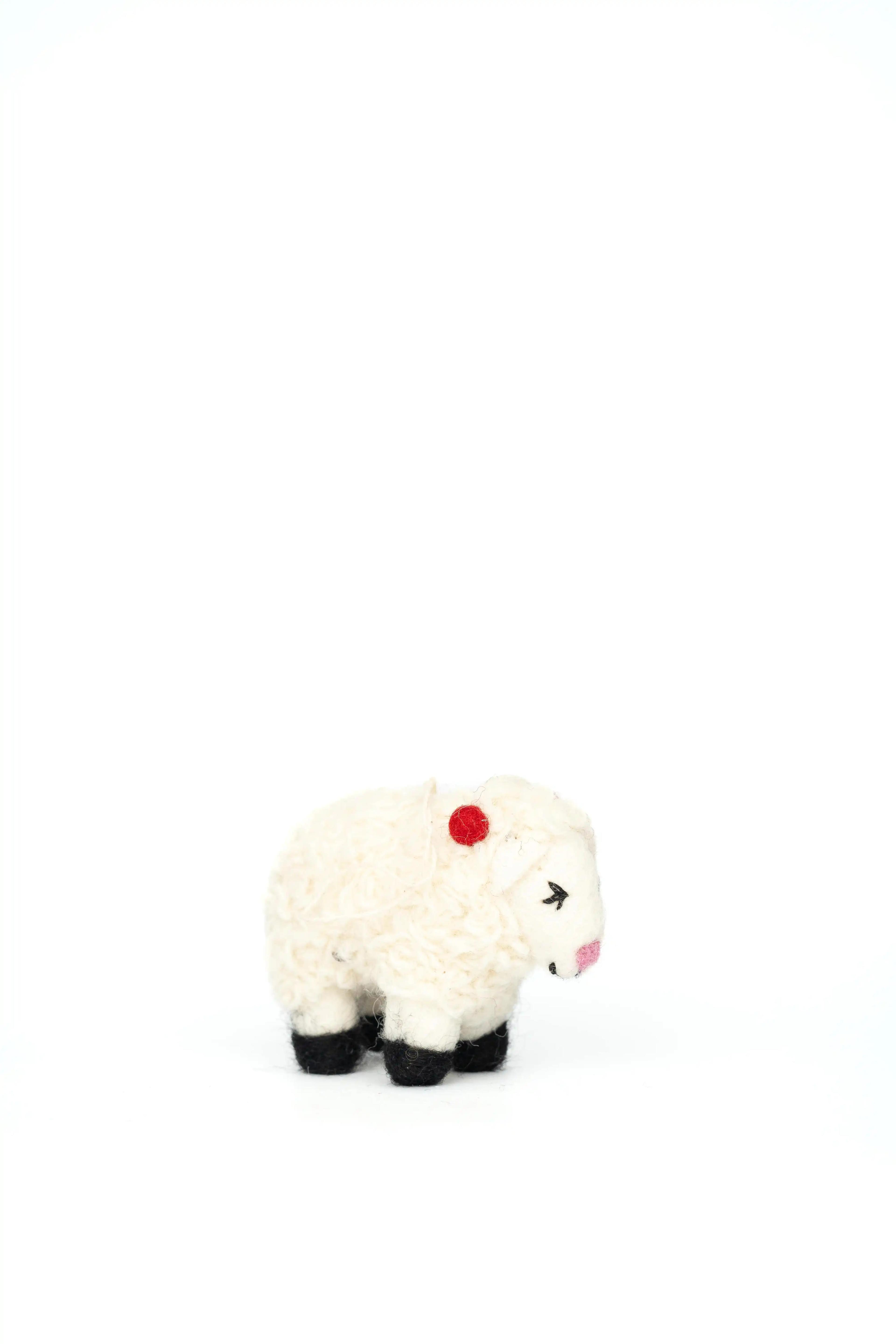 sheep with earphone