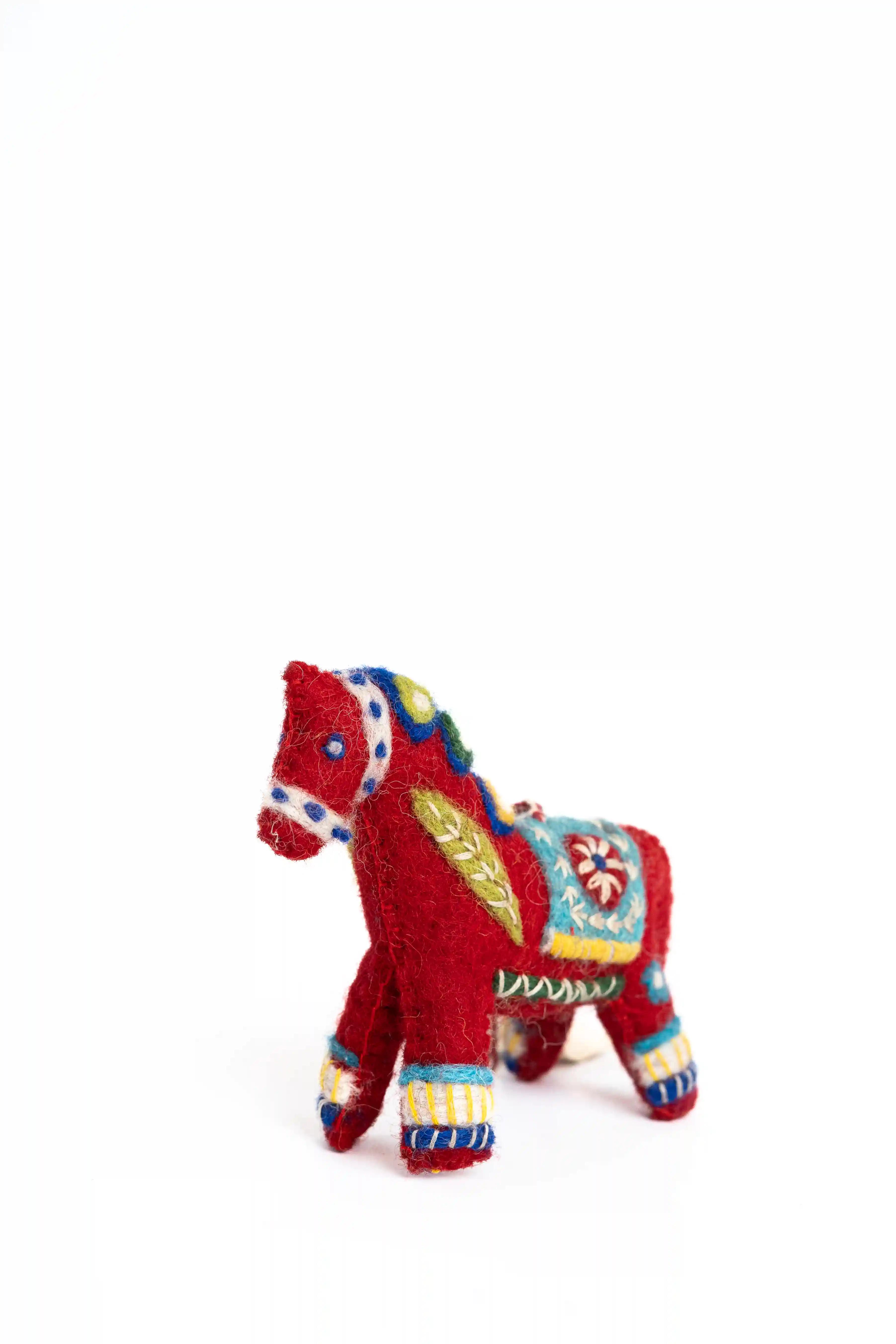 felt dala horse