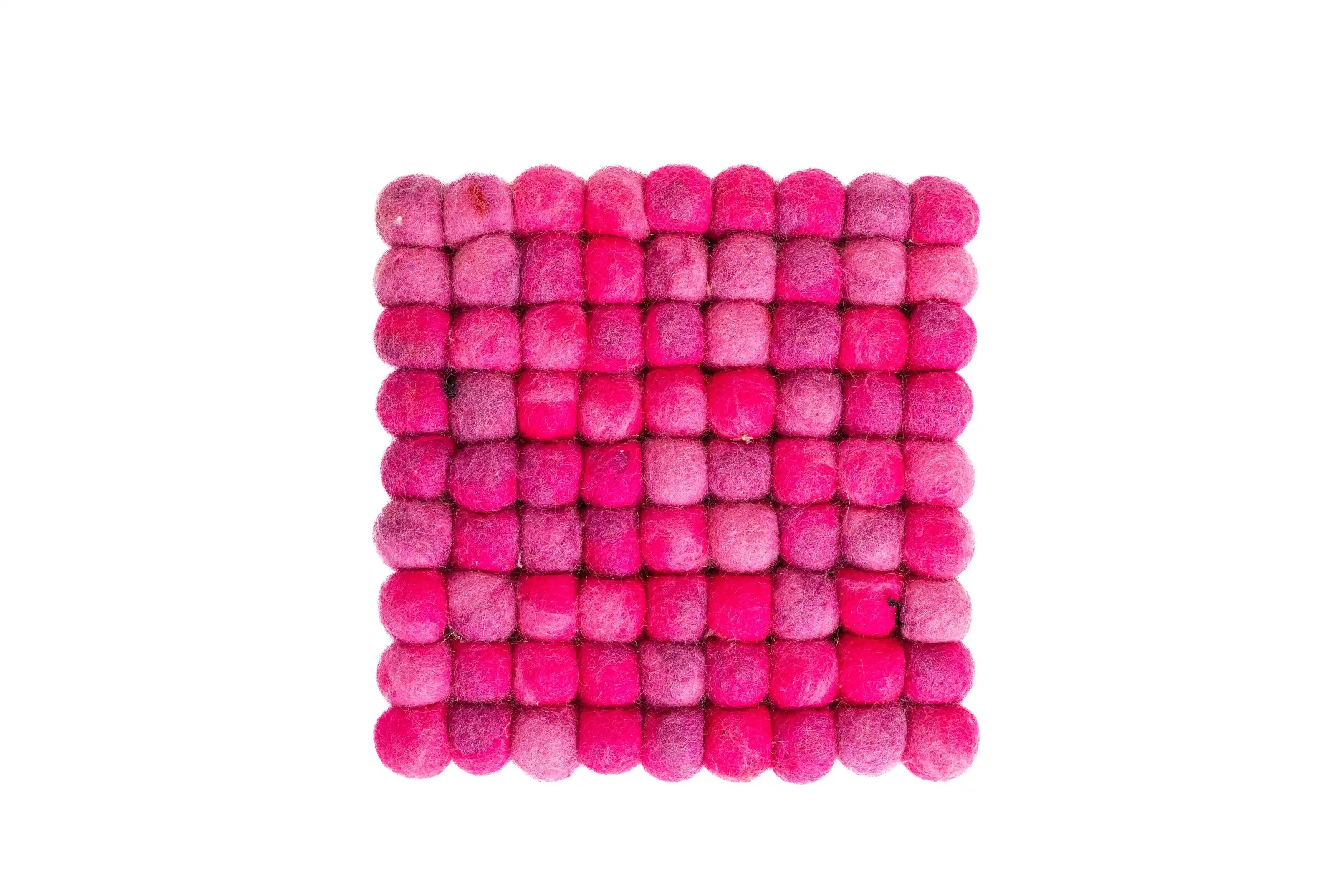 felt pink square coa...