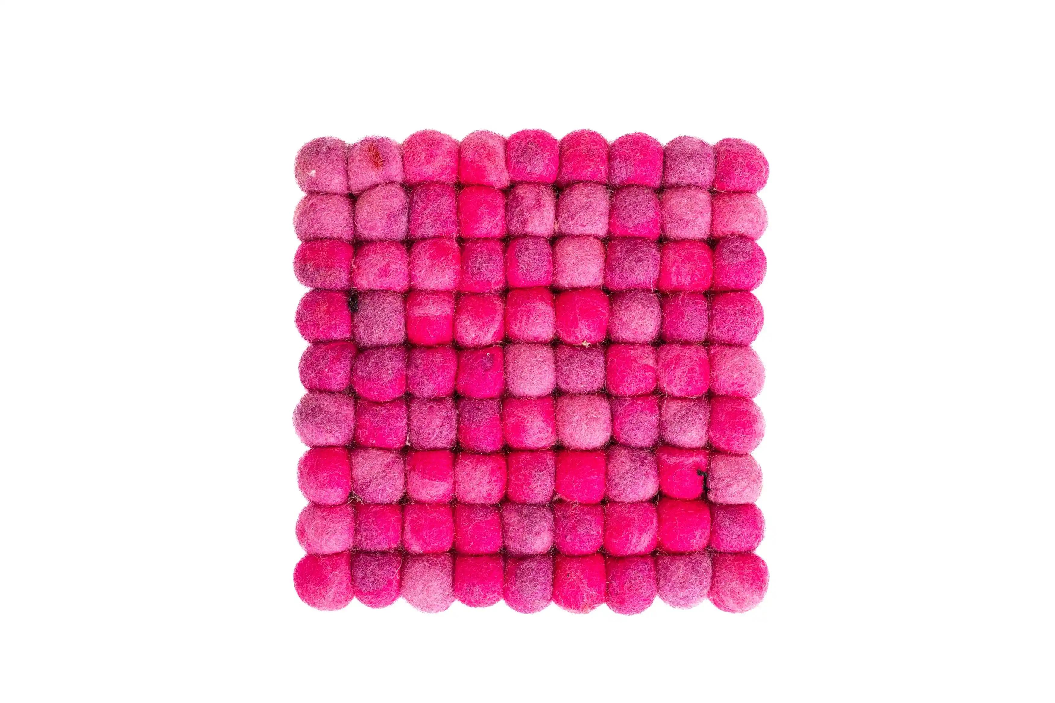 felt pink square coa...