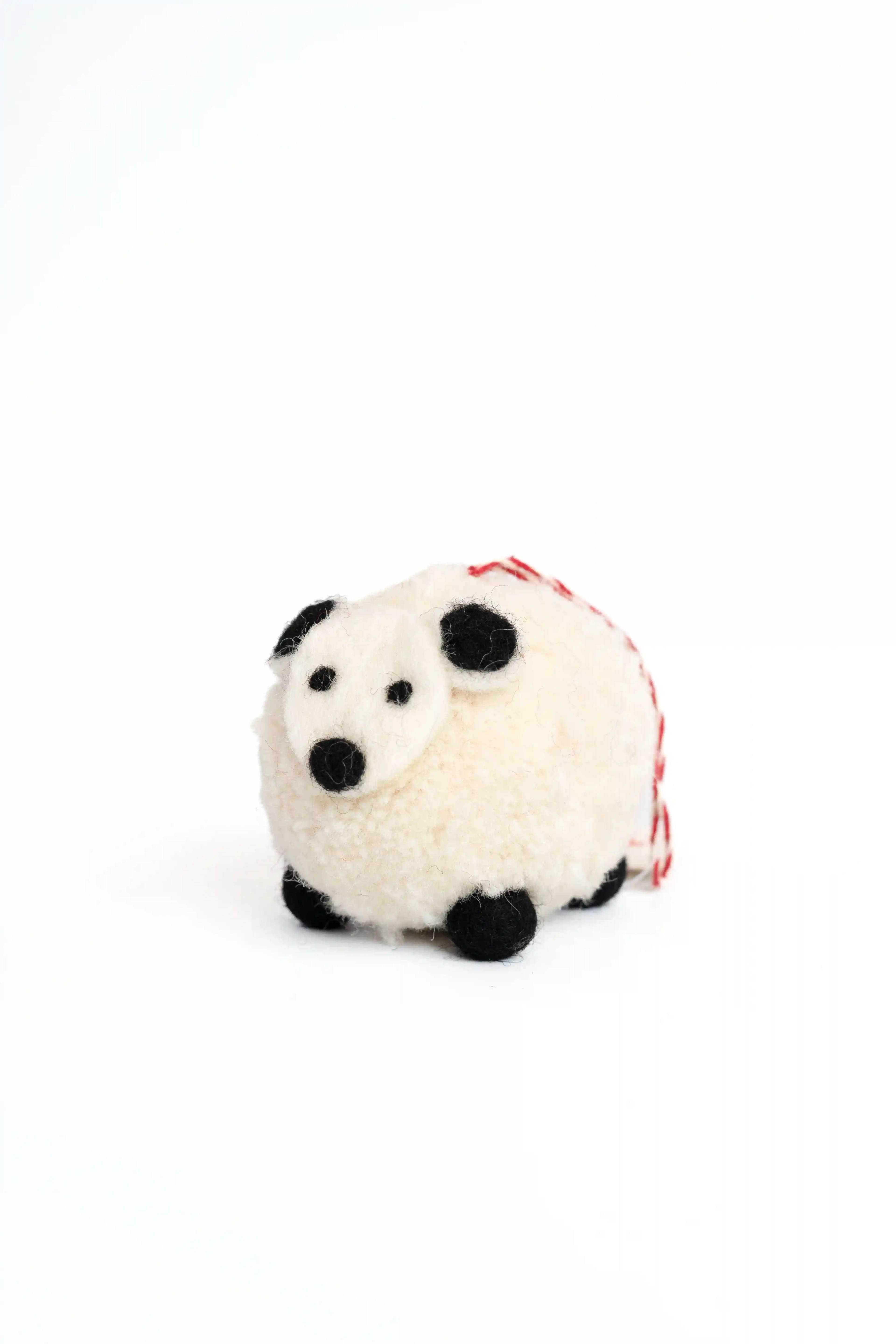 felt sheep ornament 