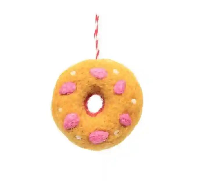 felt donut ornament