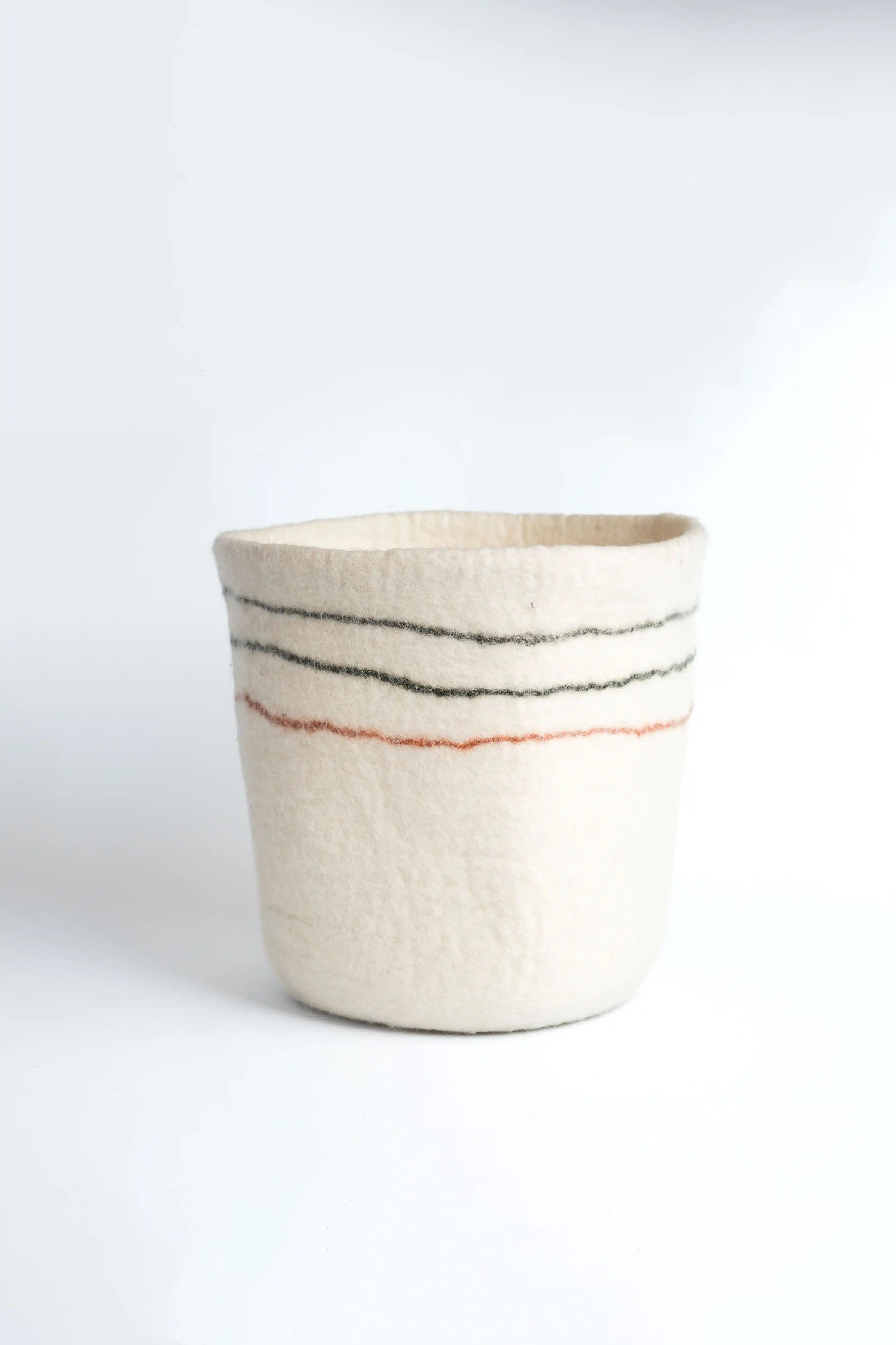 tall felt basket 