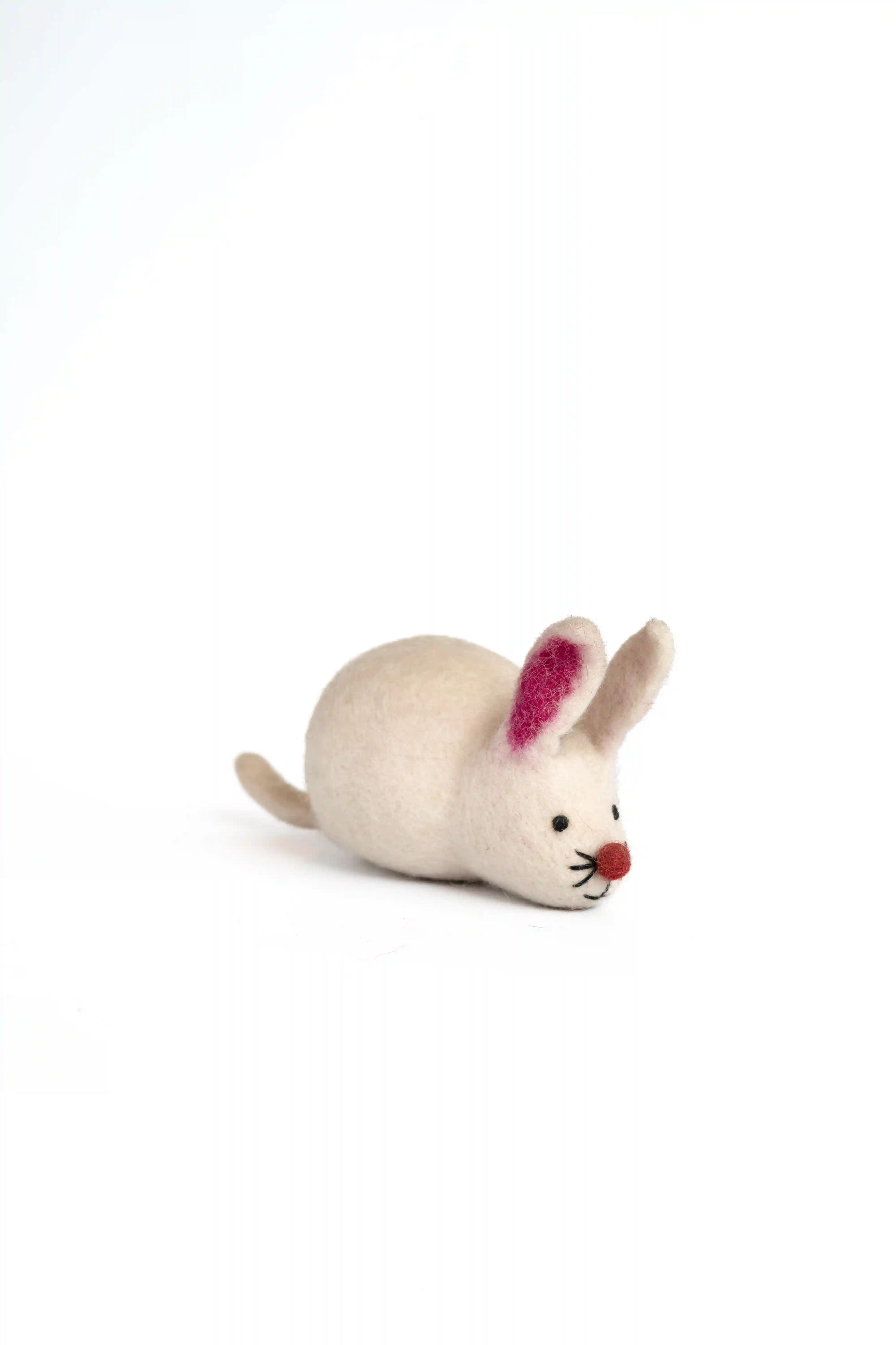 felt white rabbit