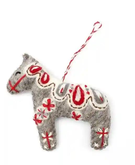 grey dala horse orna...